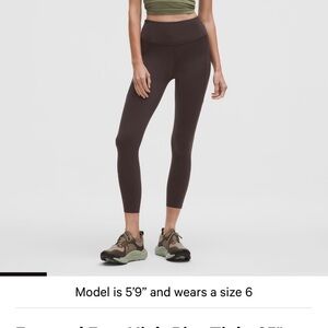 BRAND NEW lululemon athletica Dark Brown Leggings